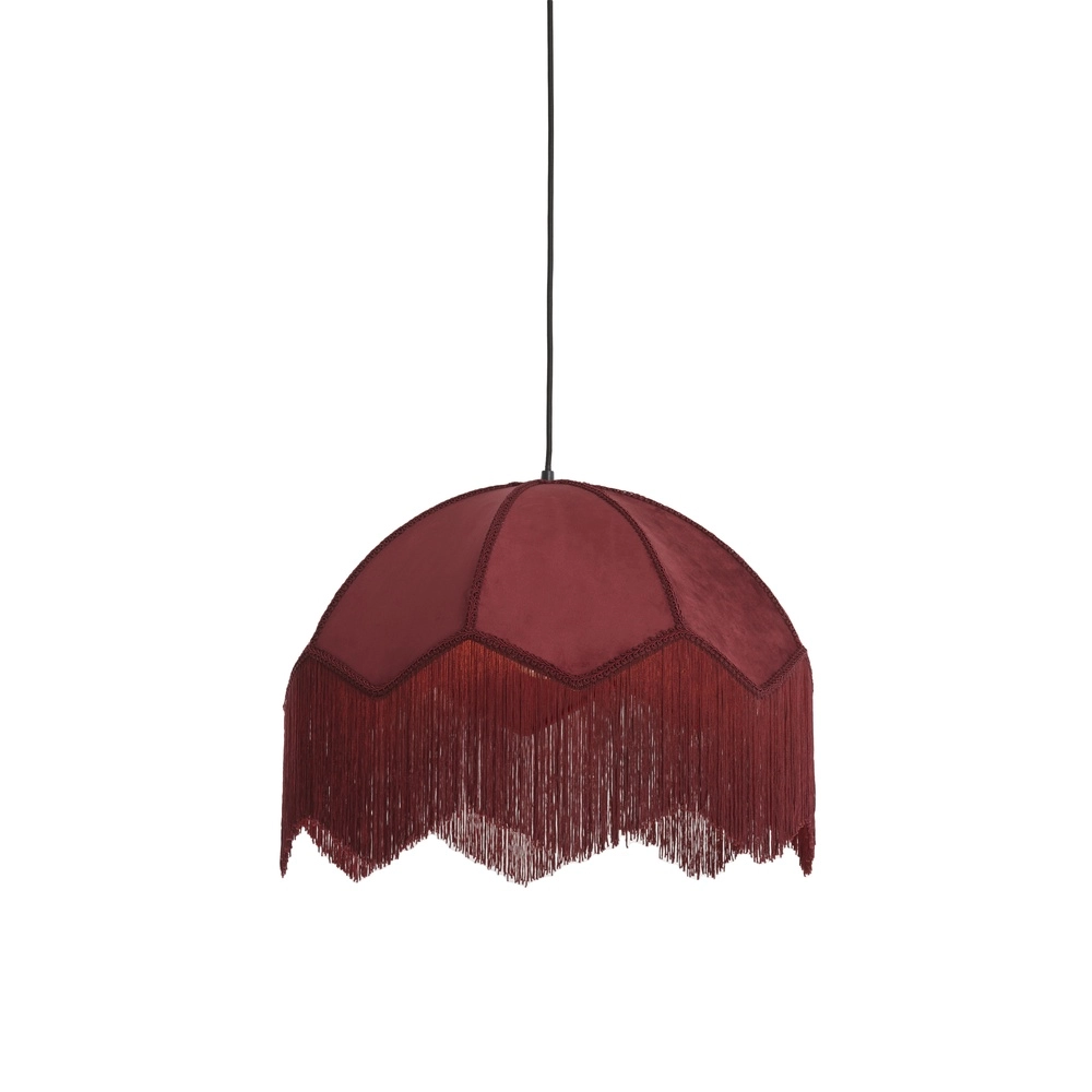 Lampe suspendue Malacia Ø 60cm - velouté bordeaux Light & Living 8717807759292