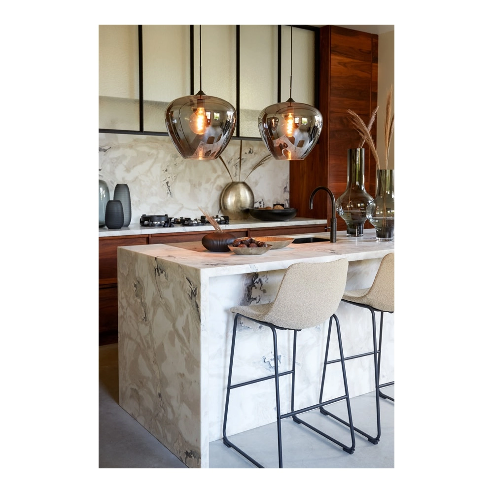 Lampe suspendue Mayson Ø 40 cm de fumée Light & Living 8717807614201