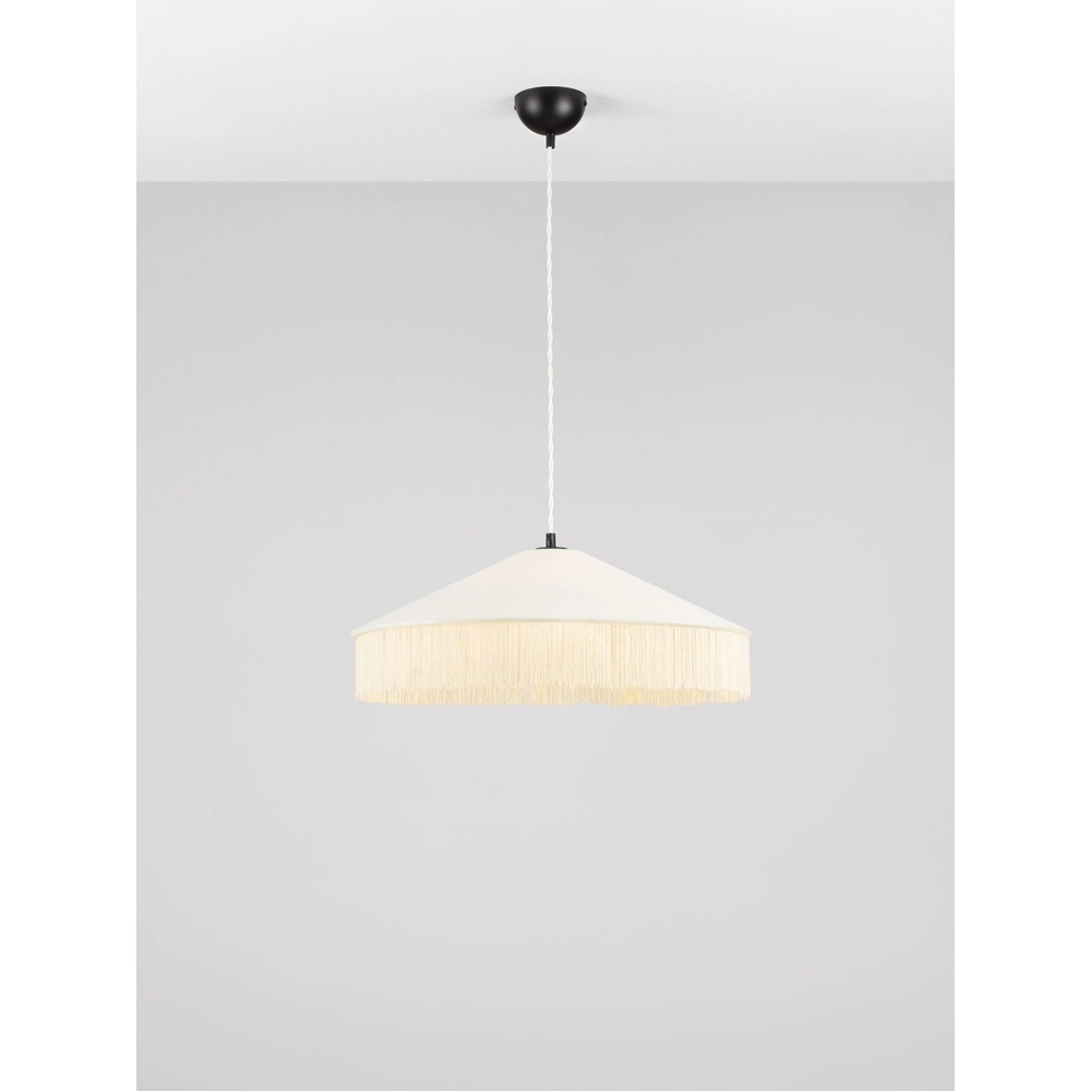 Lampe pendante Tiffany Velvy beige Lyora 5212017493781