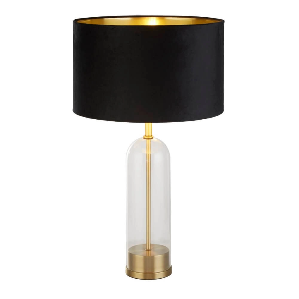 Lampe de table Oxford avec capuche noire Searchlight 5053423256795