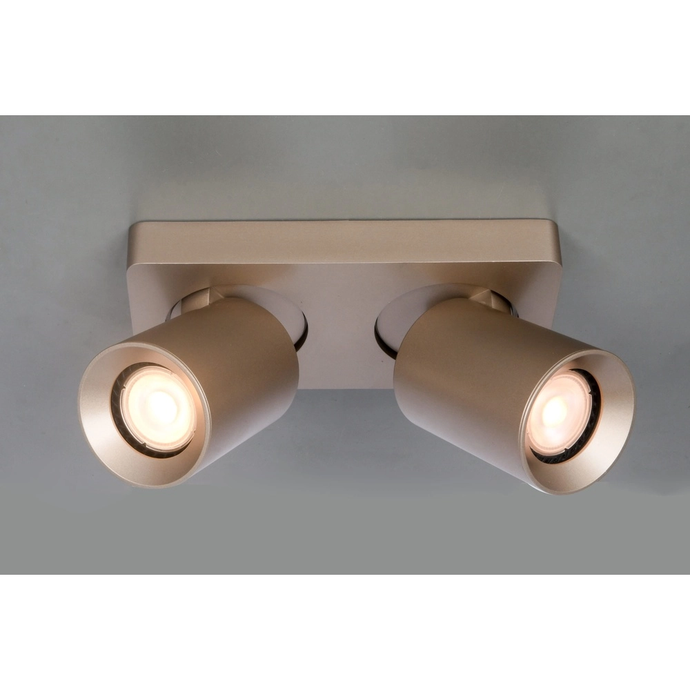 Spot double en saillie Megano champagne Artdelight 8720701103474