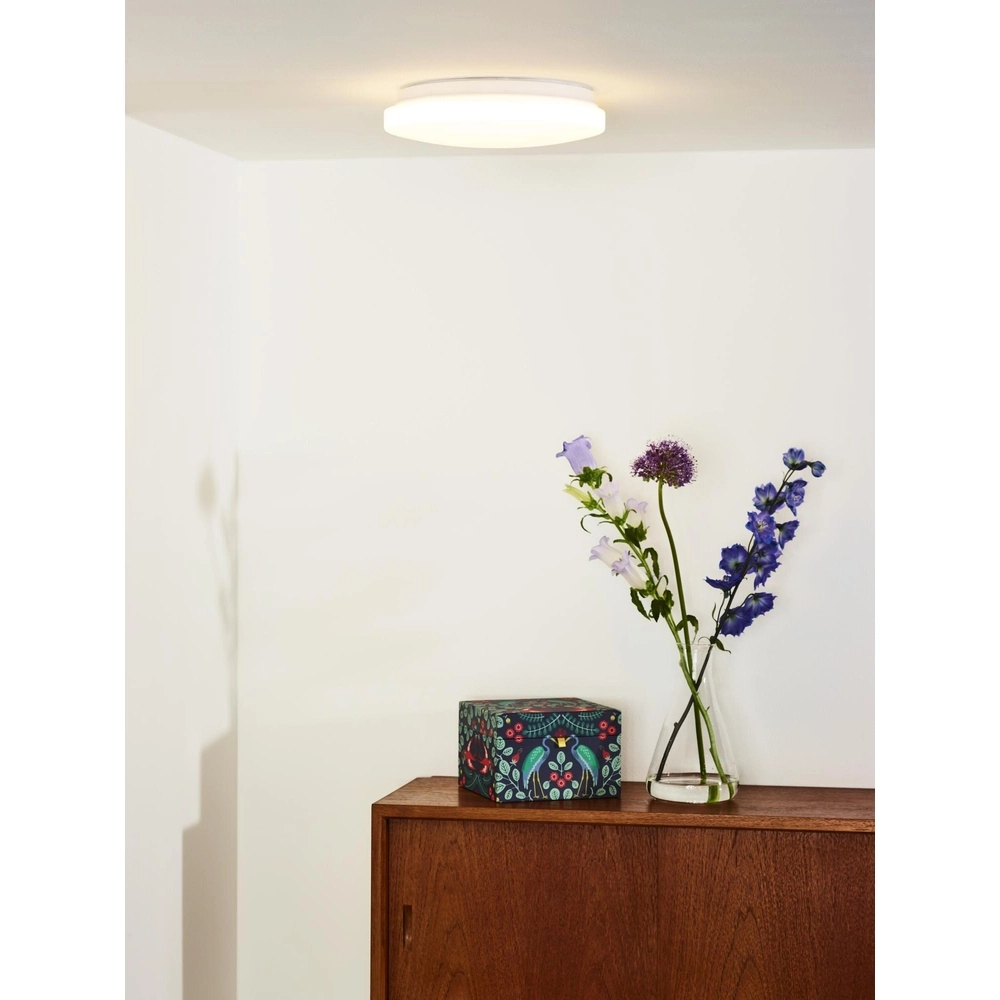 Éclairage de plafond Otis Ø 26 cm de blanc Lucide 5411212791375
