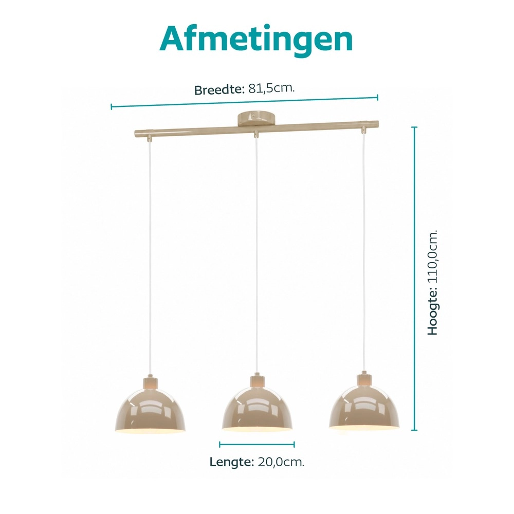 Lampe suspendue Cazalilla brun sable Eglo 9008606407033