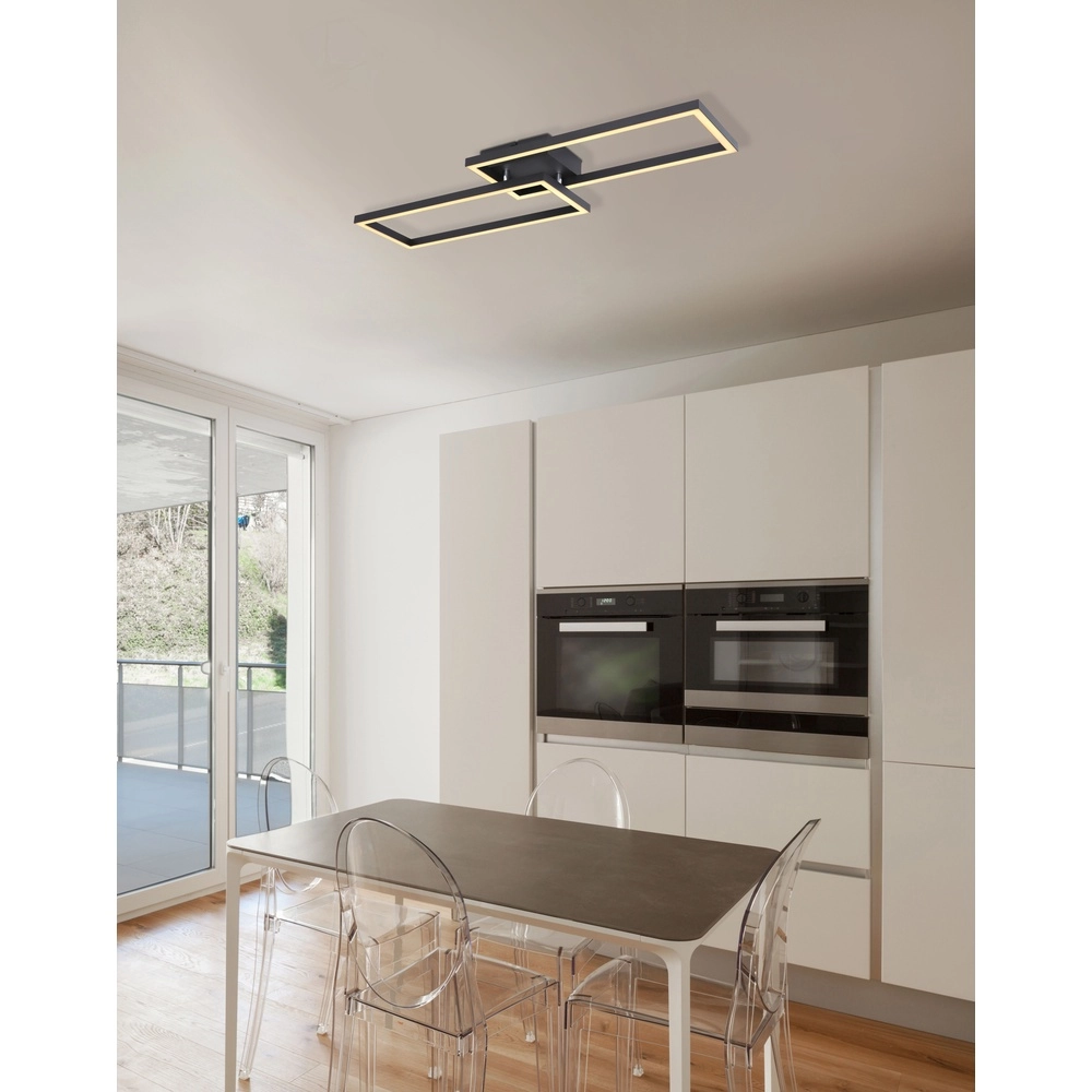 Lampe de plafond à design Tatjana Noir Globo 9007371427345