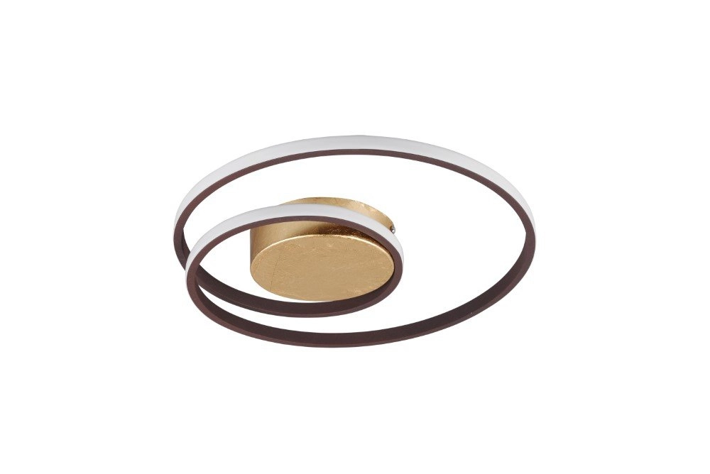 Plafonnier brun rouille Zibal Ø 39cm Plafonnier brun rouille Zibal Ø 39cm