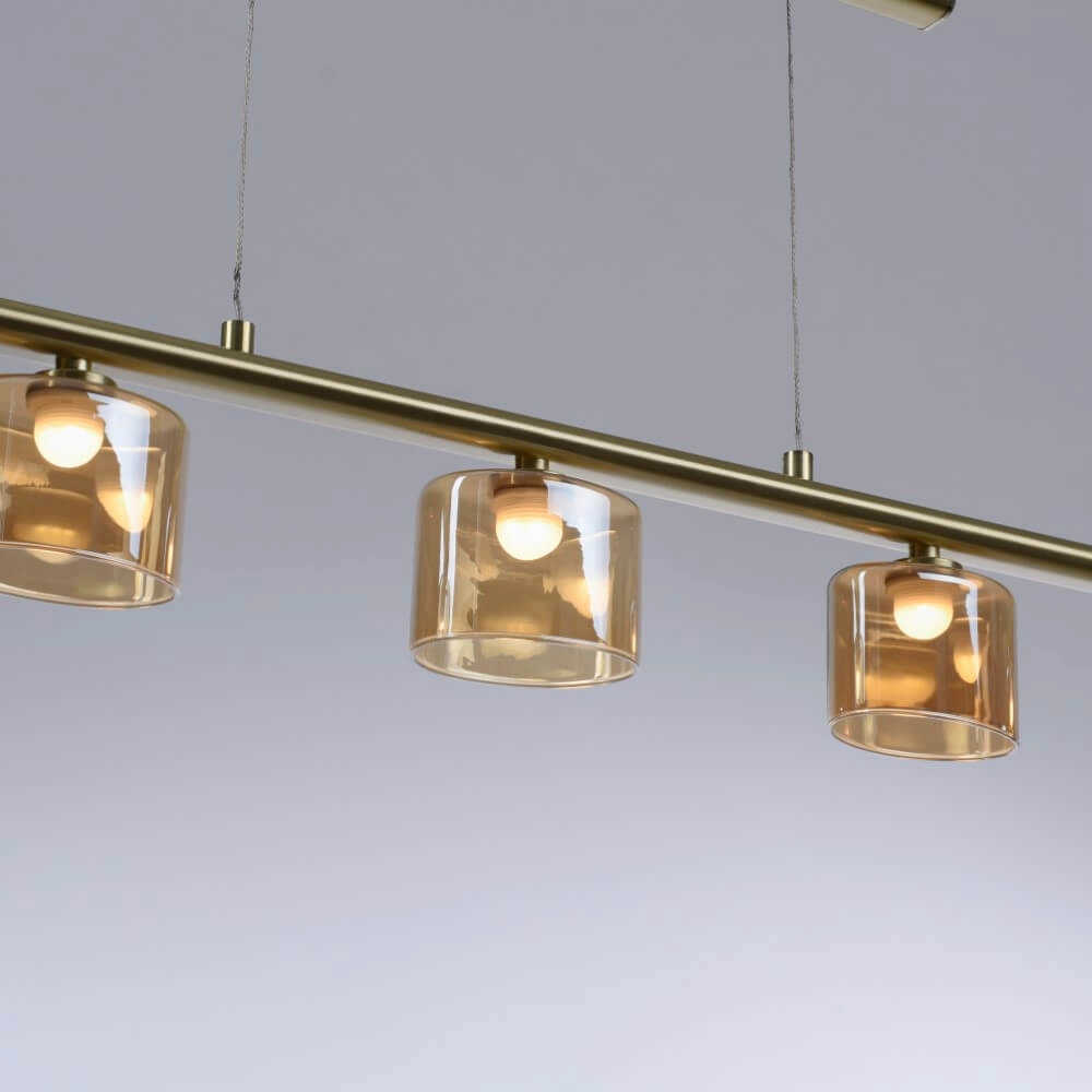 Lampe suspendue 5 lumières Hydra laiton Paul Neuhaus 4012248364987