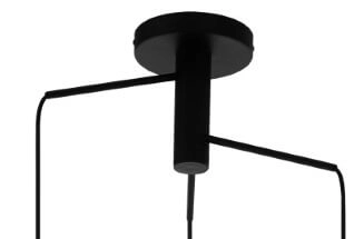 Lampe à suspension Mirtazza 3 lumières noir avec crème Eglo 9002759990732
