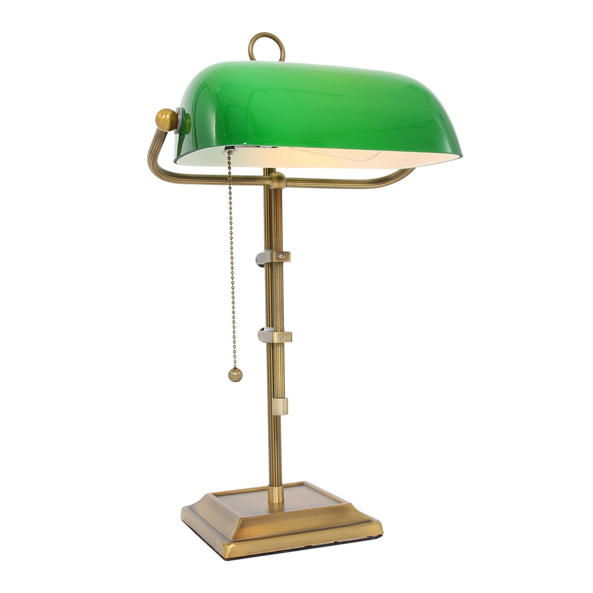 Lampe de bureau Ancilla or avec vert