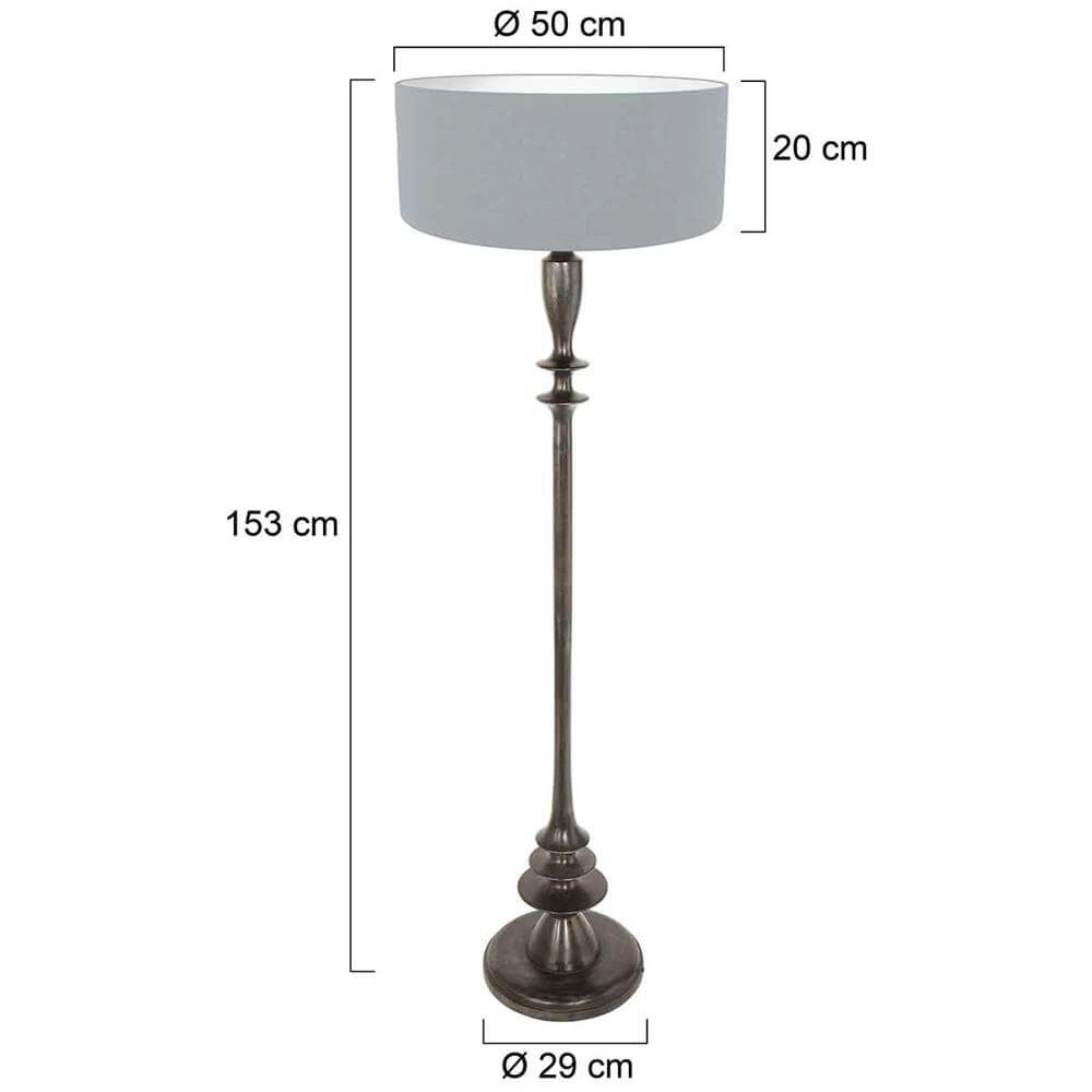 Lampadaire Bois nuance bleu clair Steinhauer 8712746175066