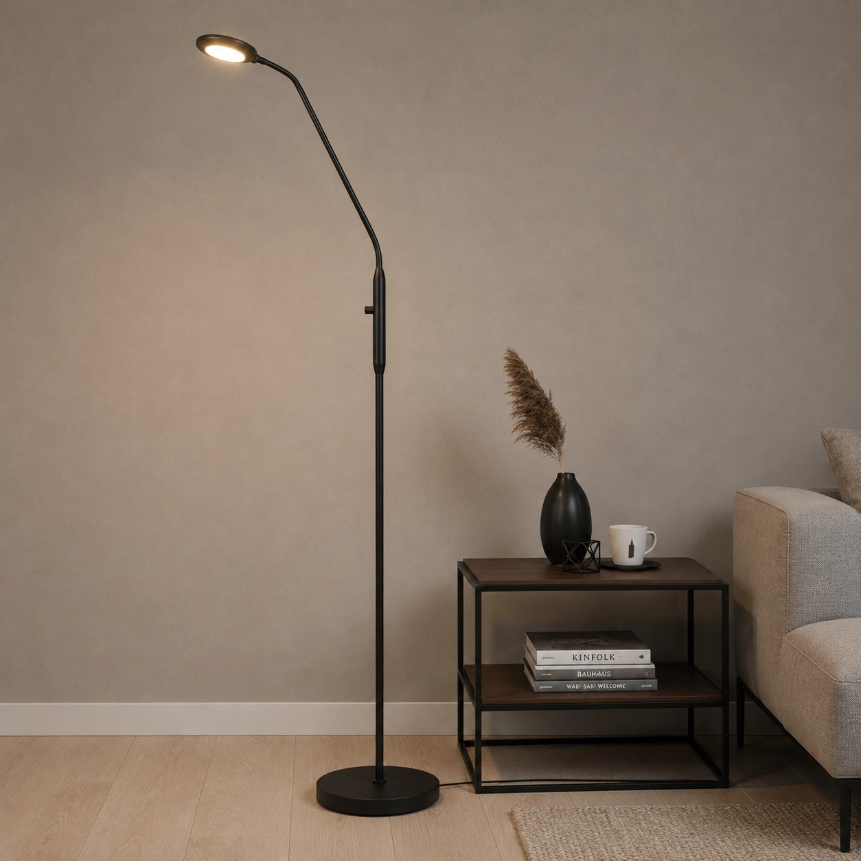 Lampadaire design Ufo noir