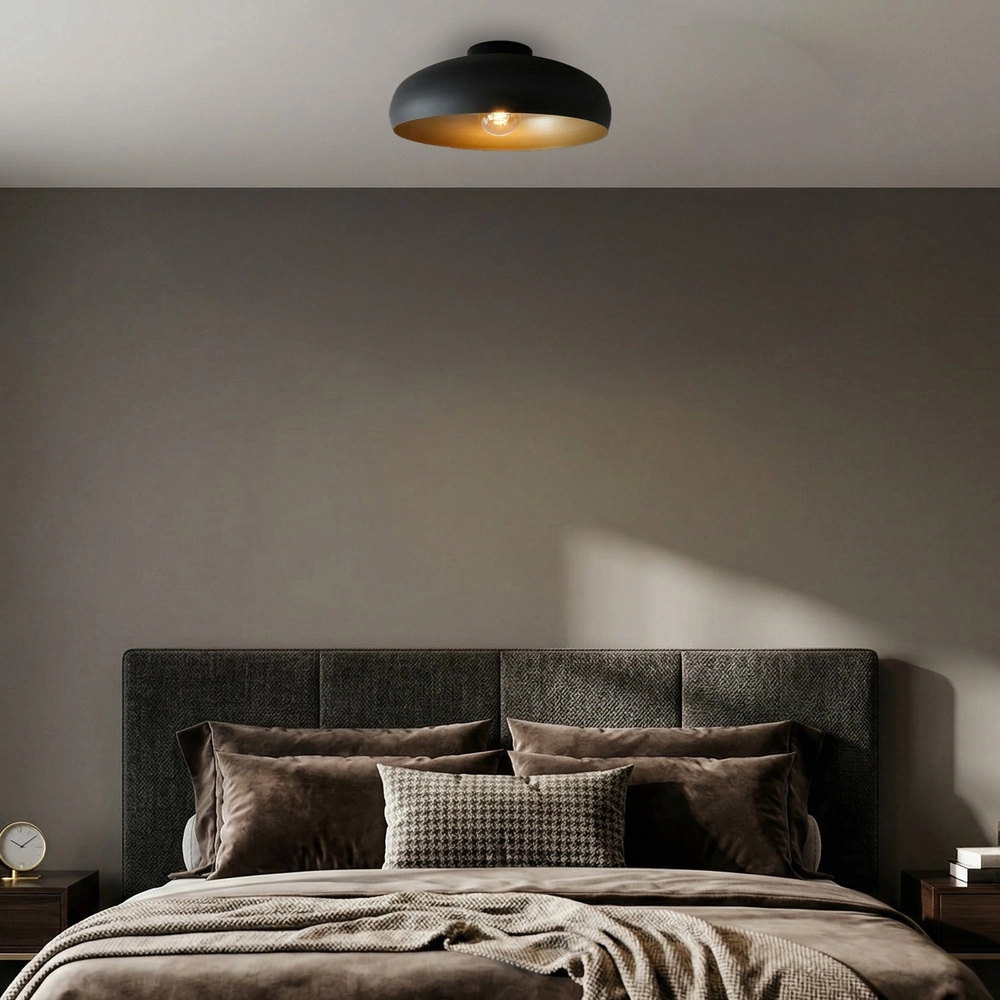 Lampe de plafond noire Mogano Ø 40cm - 1x E27 Eglo 9002759318499