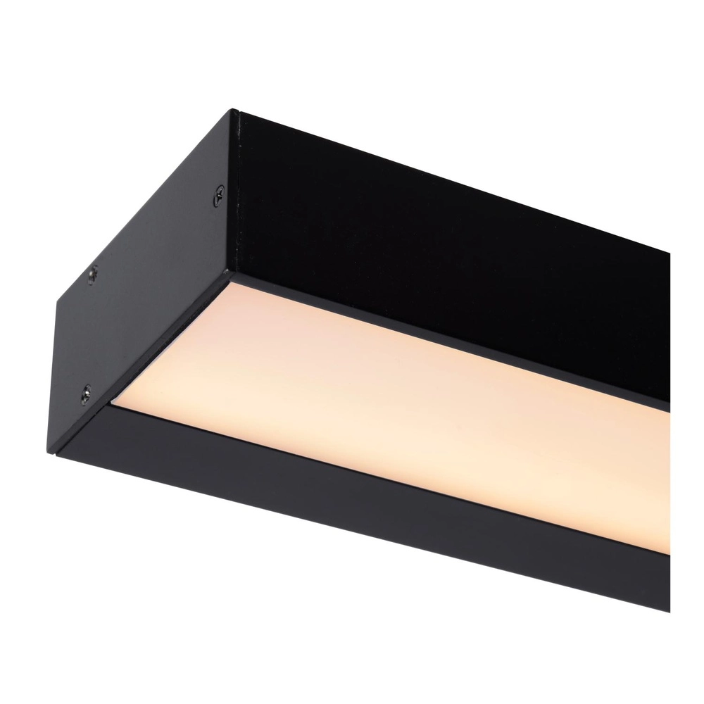 Lampe murale de salle de bain Alexa 90 cm noir - IP44 - 13W Lucide 5411212040541