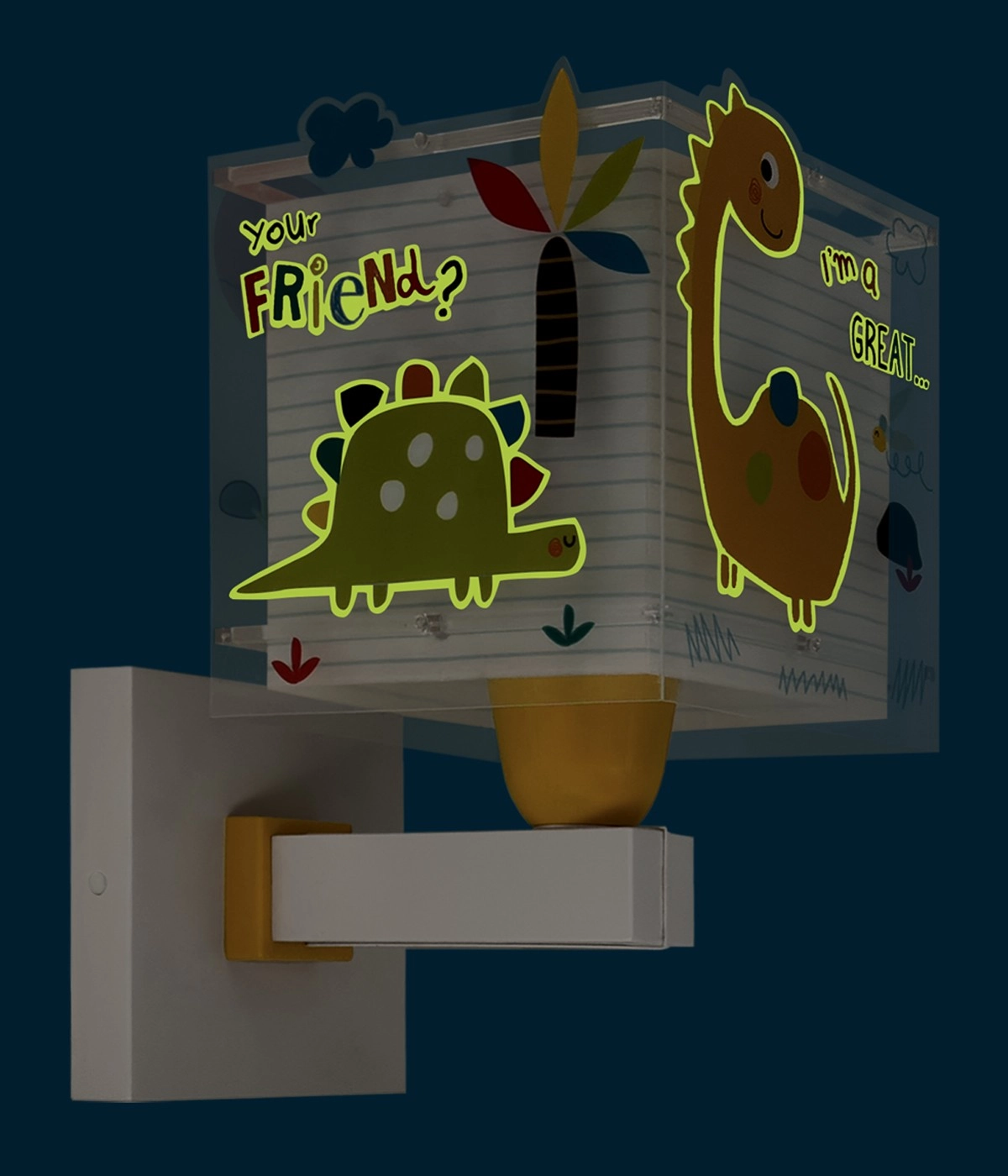 Applique murale Dinos jaune Dalber 8420406734590