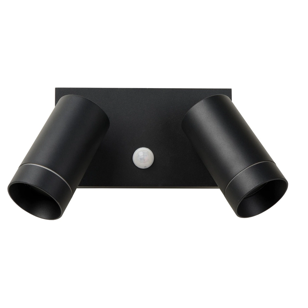 Projecteur mural Taylor Double IP54 avec capteur noir