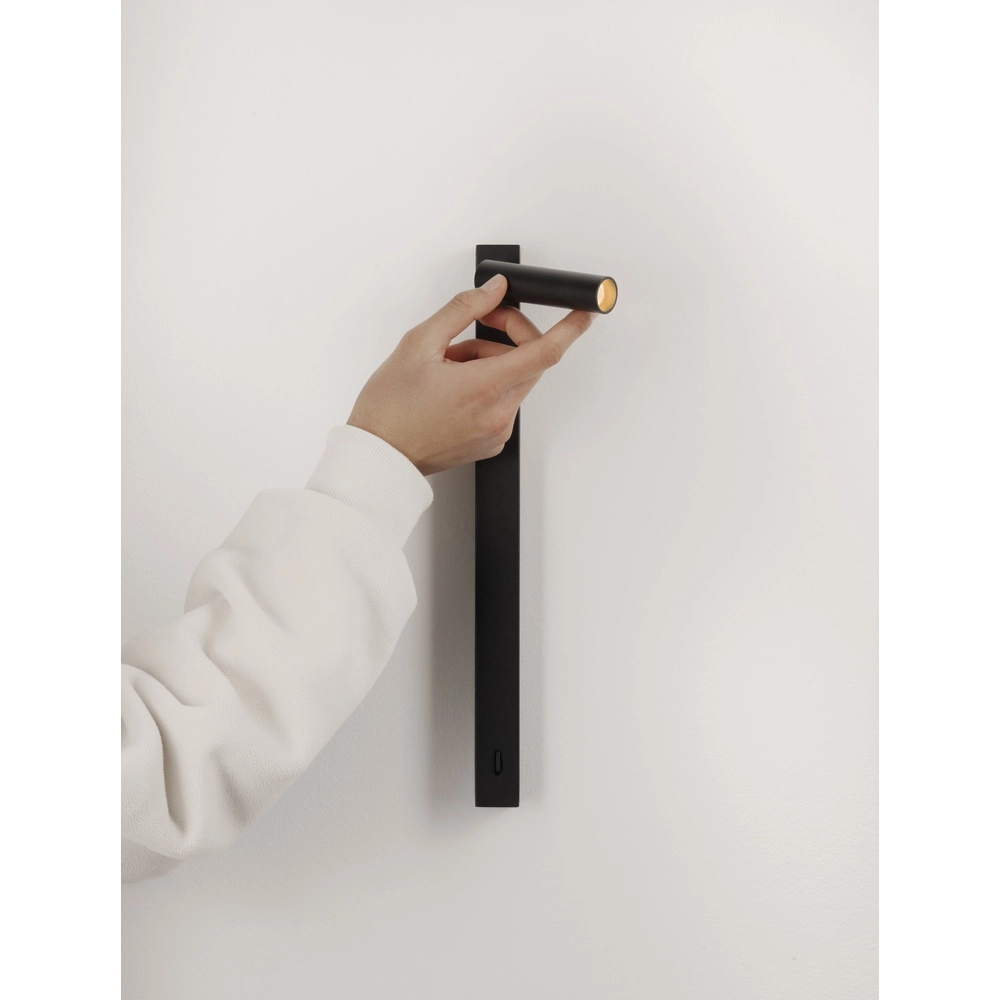 Lampe de chevet Tondo noir Lyora 5212017478085