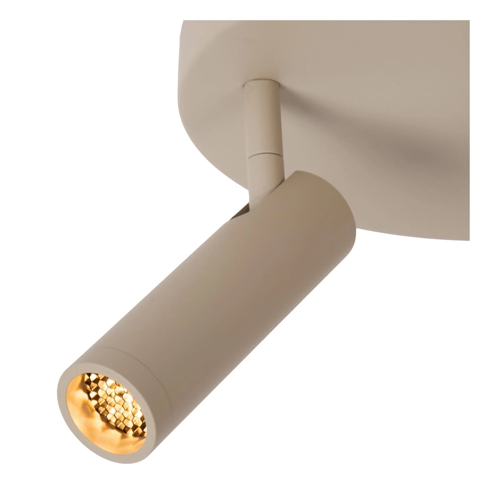 Lampe de plafond élégante Grado Brun sable clair à 3 Lucide 5411212221742