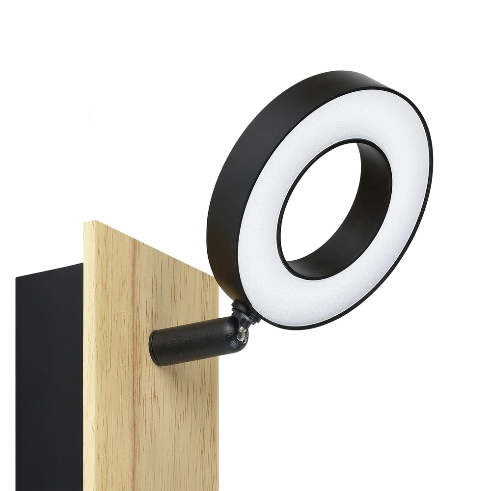 Lampe murale LED Rielves avec du bois Eglo 9008606313709