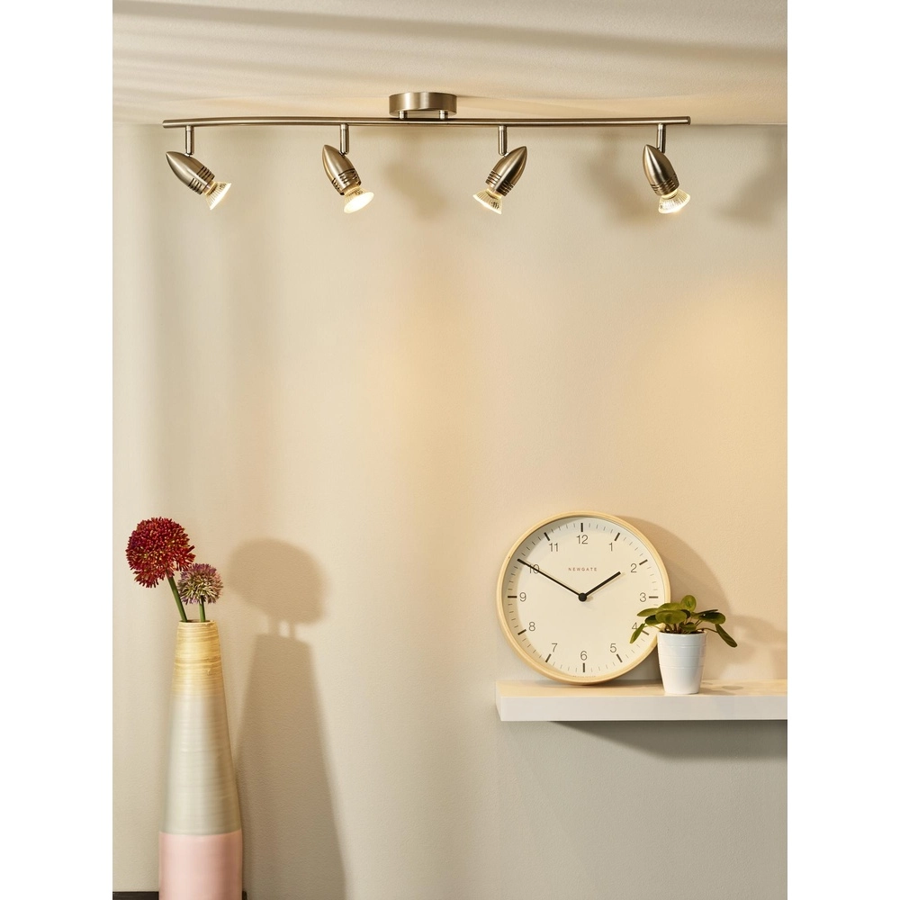 Projecteur de plafond Caro-Led Chrome mat 4 lumières Lucide 5411212133458