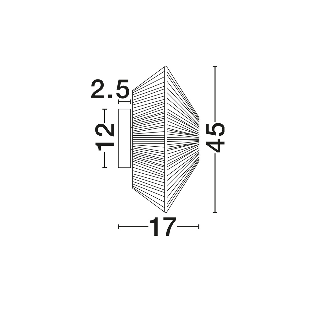 Lampe murale Japandi Elvio Ø 45cm Lyora 5212017493910