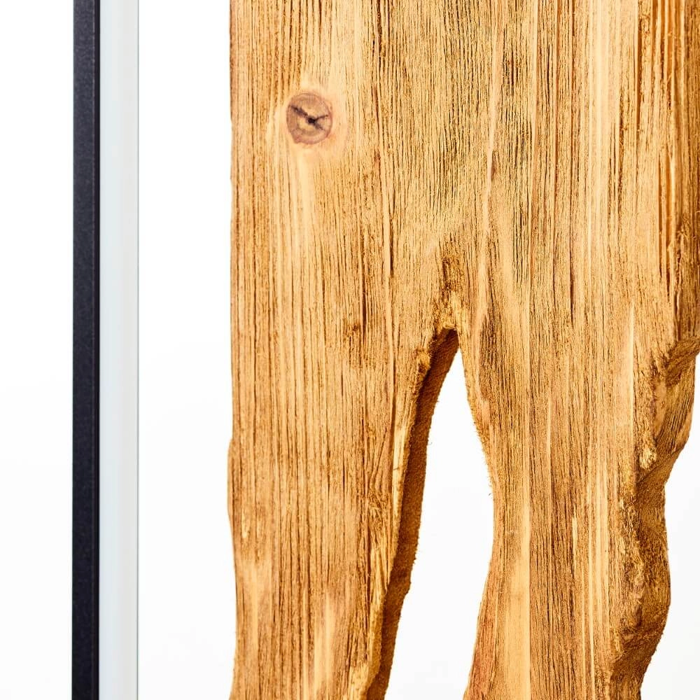 Lampe sur pied LED Chaumont avec du bois Brilliant 4004353411809