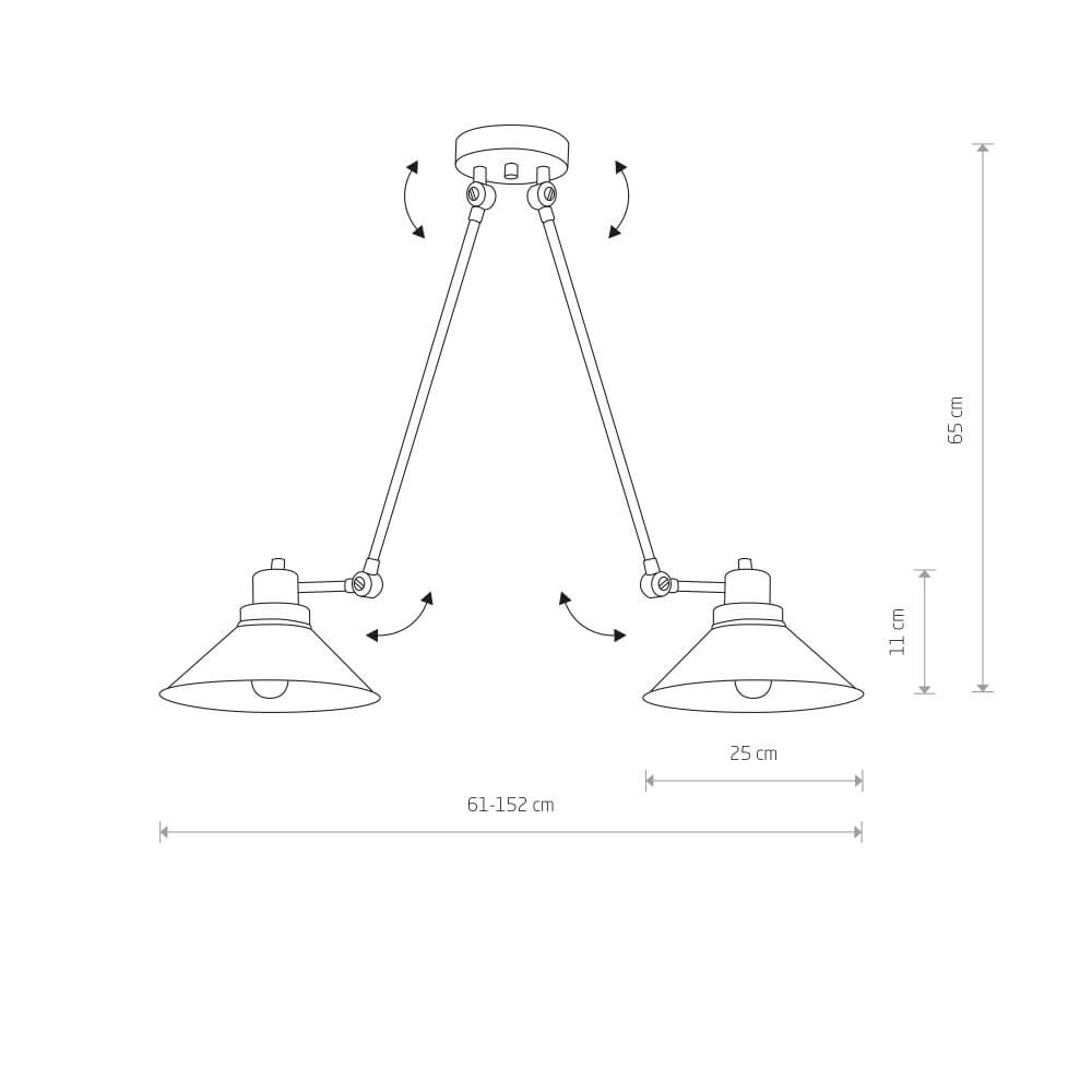 Plafonnier 2 lumières Techno Lyora 5903139914390