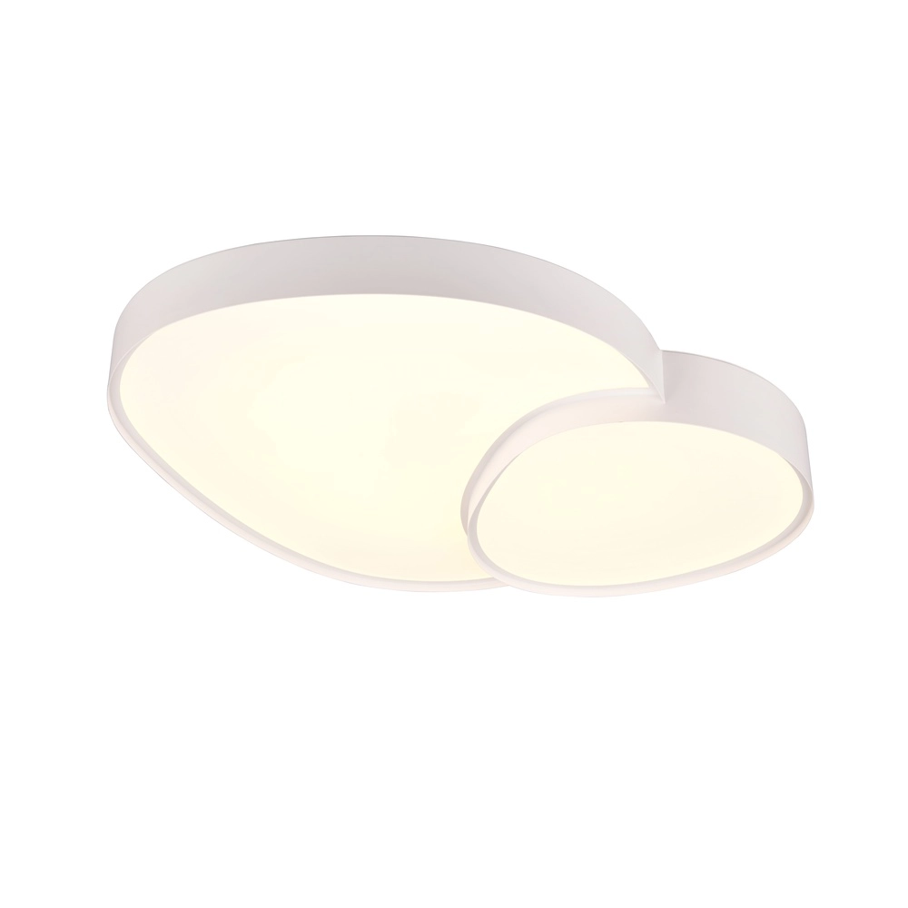 Plafonnier organique Rise 77cm blanc