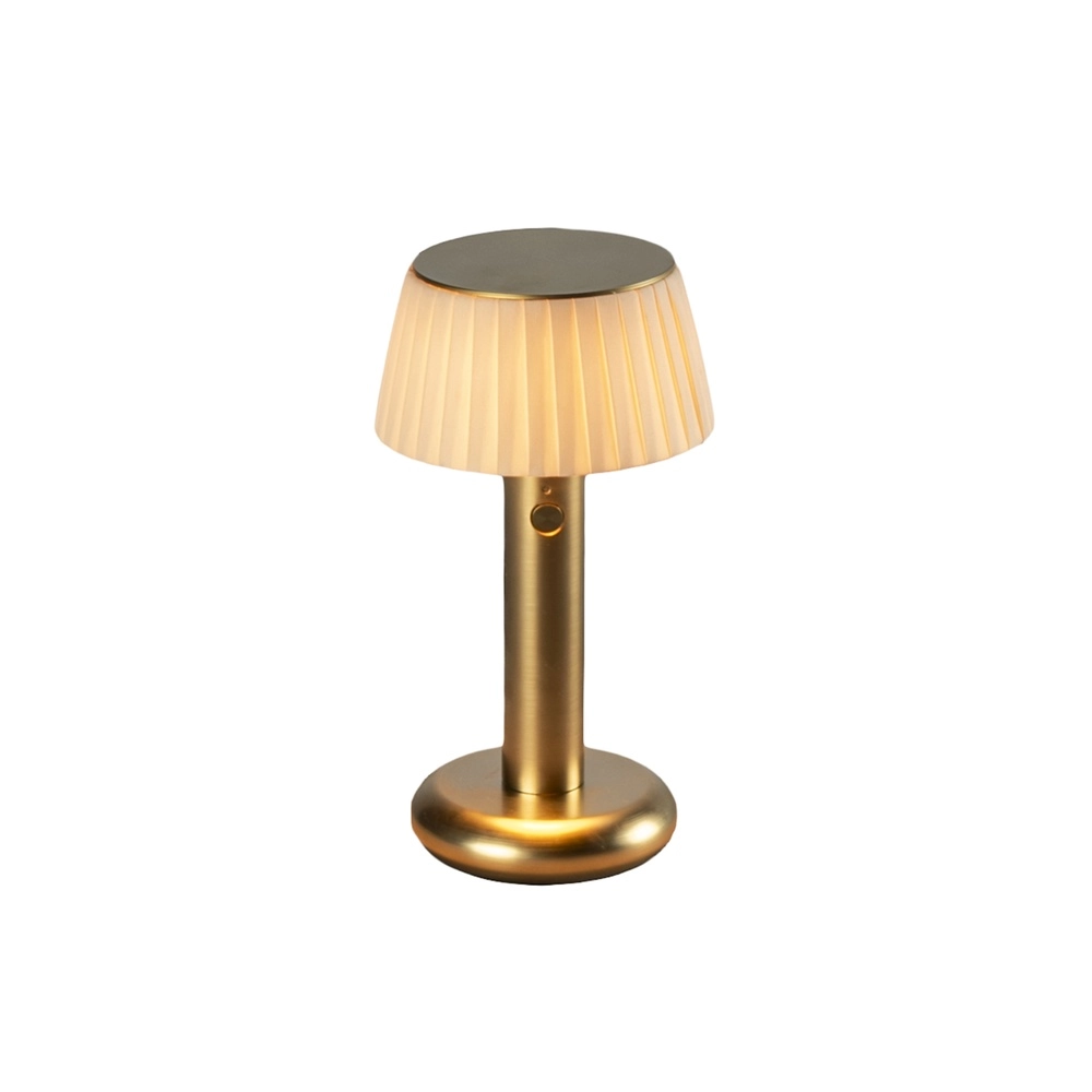 Lampe de table dorée Grasse Rechargeable