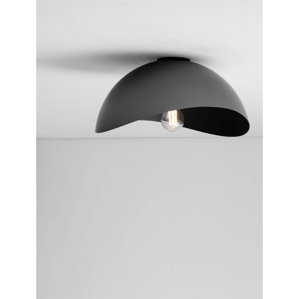 Plafonnier Opsi noir Ø 30cm Lyora 5212017458070
