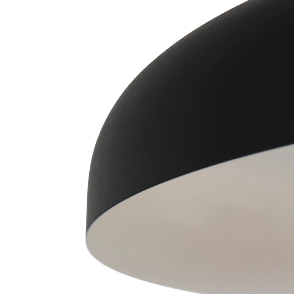 Lampe suspendue noire Krisip Ø 50 cm Steinhauer 8712746132564