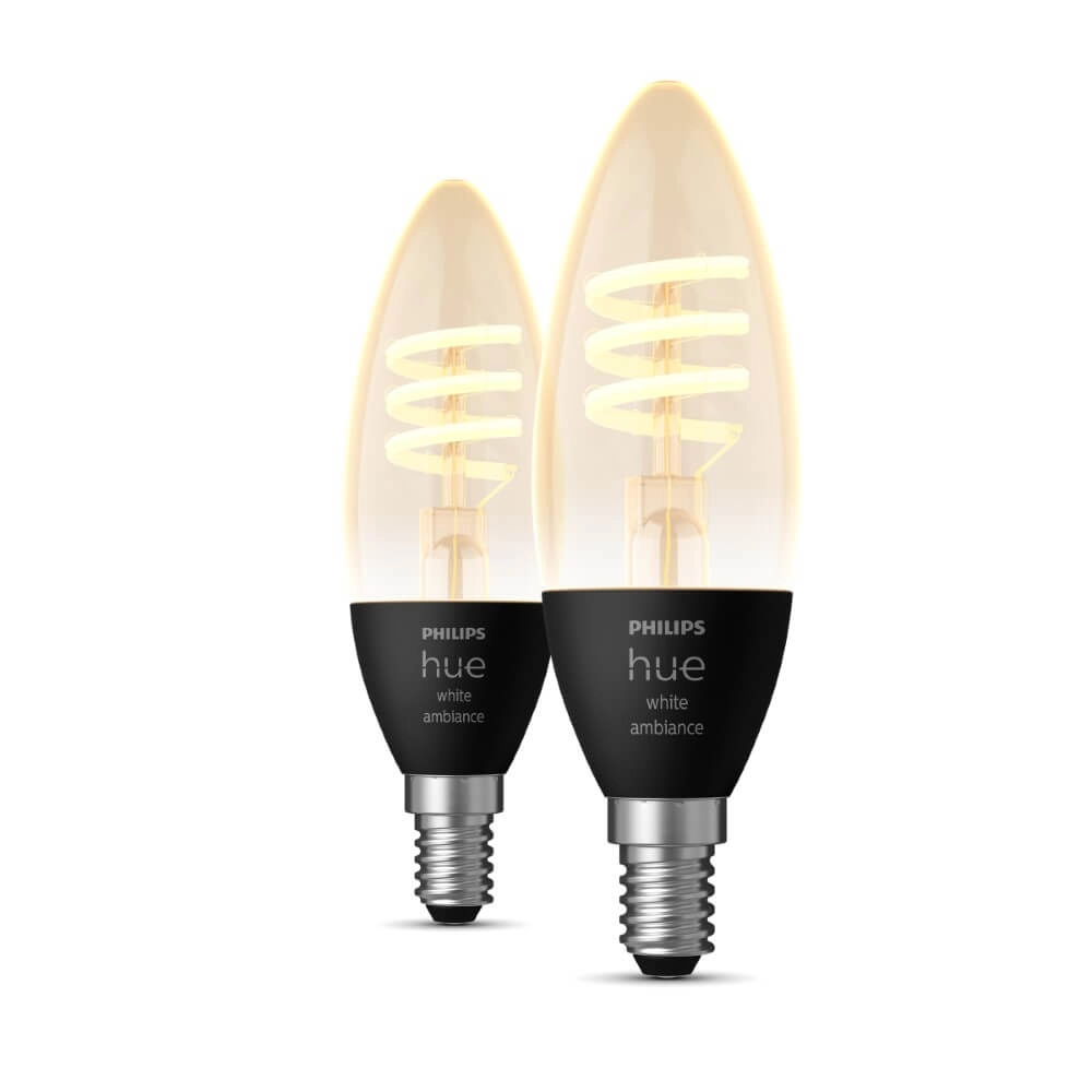 Hue - E14 - 4,6W - White Ambiance lot de 2 Philips 8719514411869