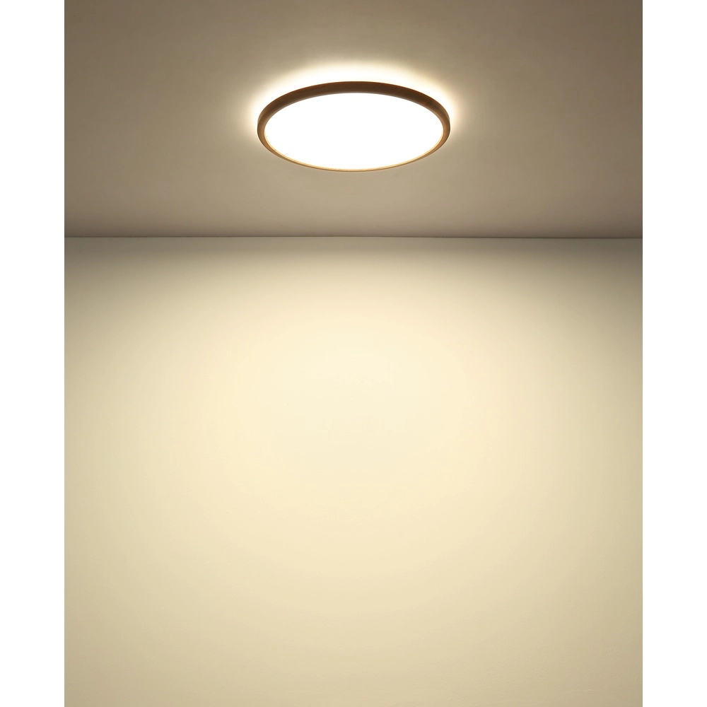 Éclairage de plafond Sapana Ø 42 cm de bois Globo 9007371454426