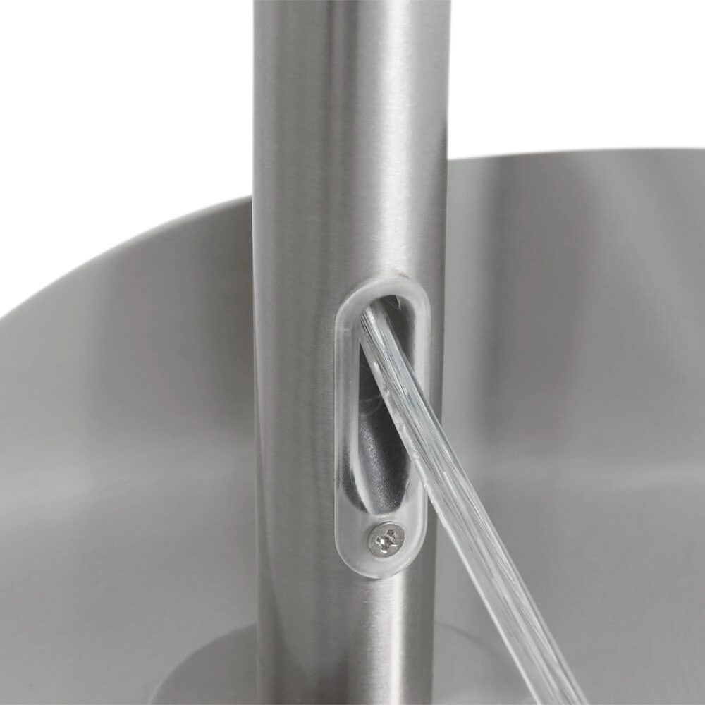 Lampadaire Gramineus 165 cm gris avec abat-jour blanc uni Steinhauer 8712746093735