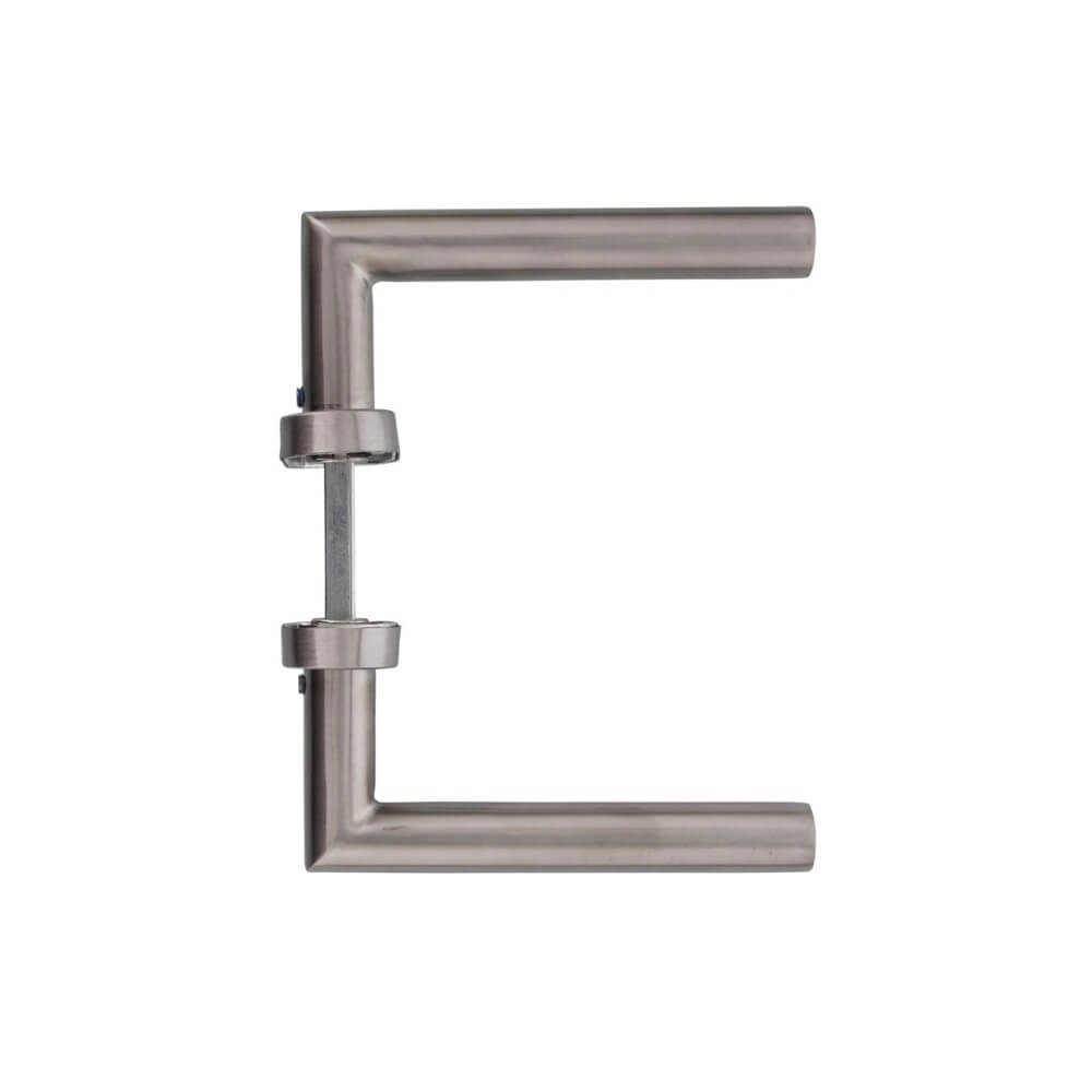 Poignée de porte étanche Hoek 90 Rosace ovale en acier inoxydable Intersteel 8714186073643