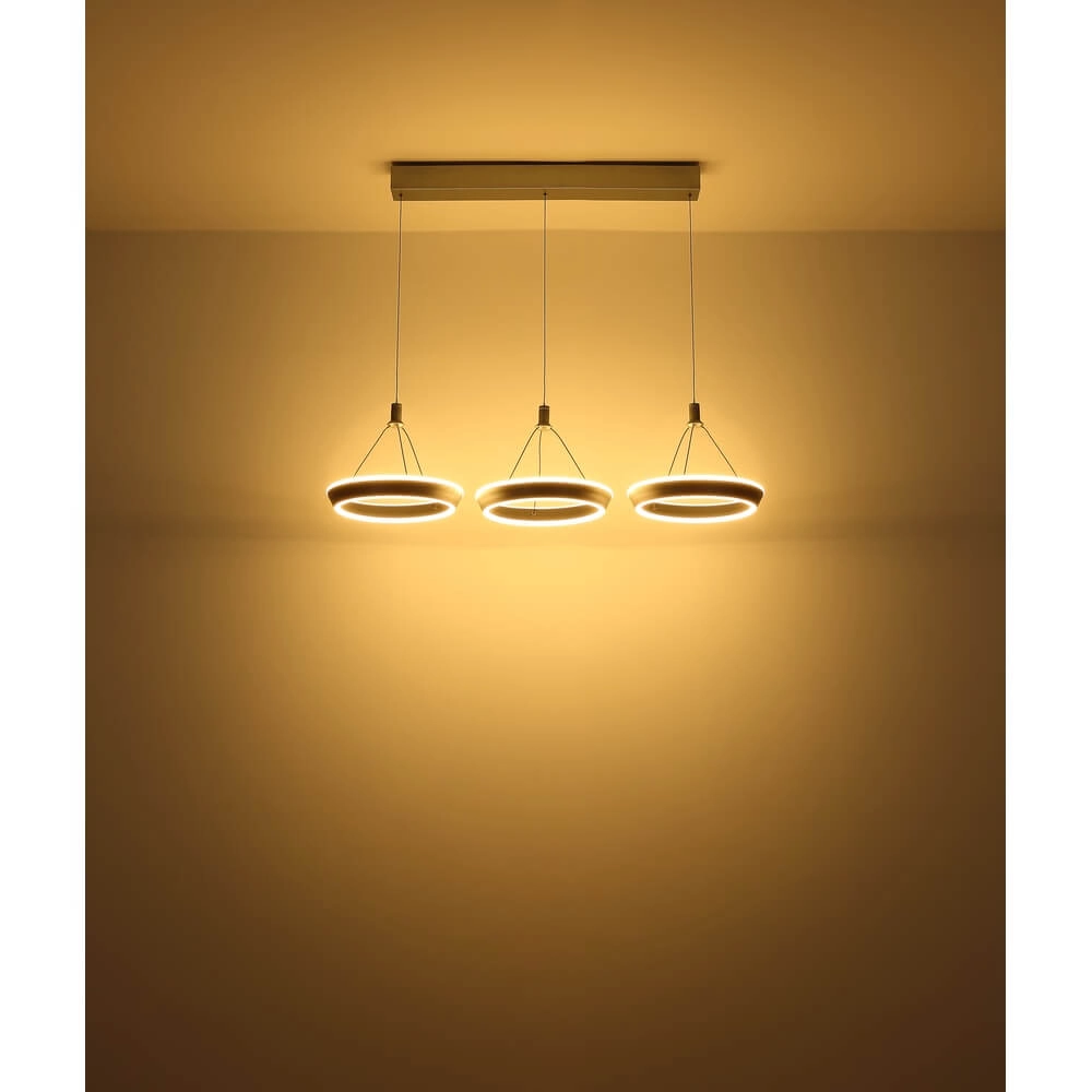 Suspension 3 lumières Grenvix Design noir Globo 9007371450770