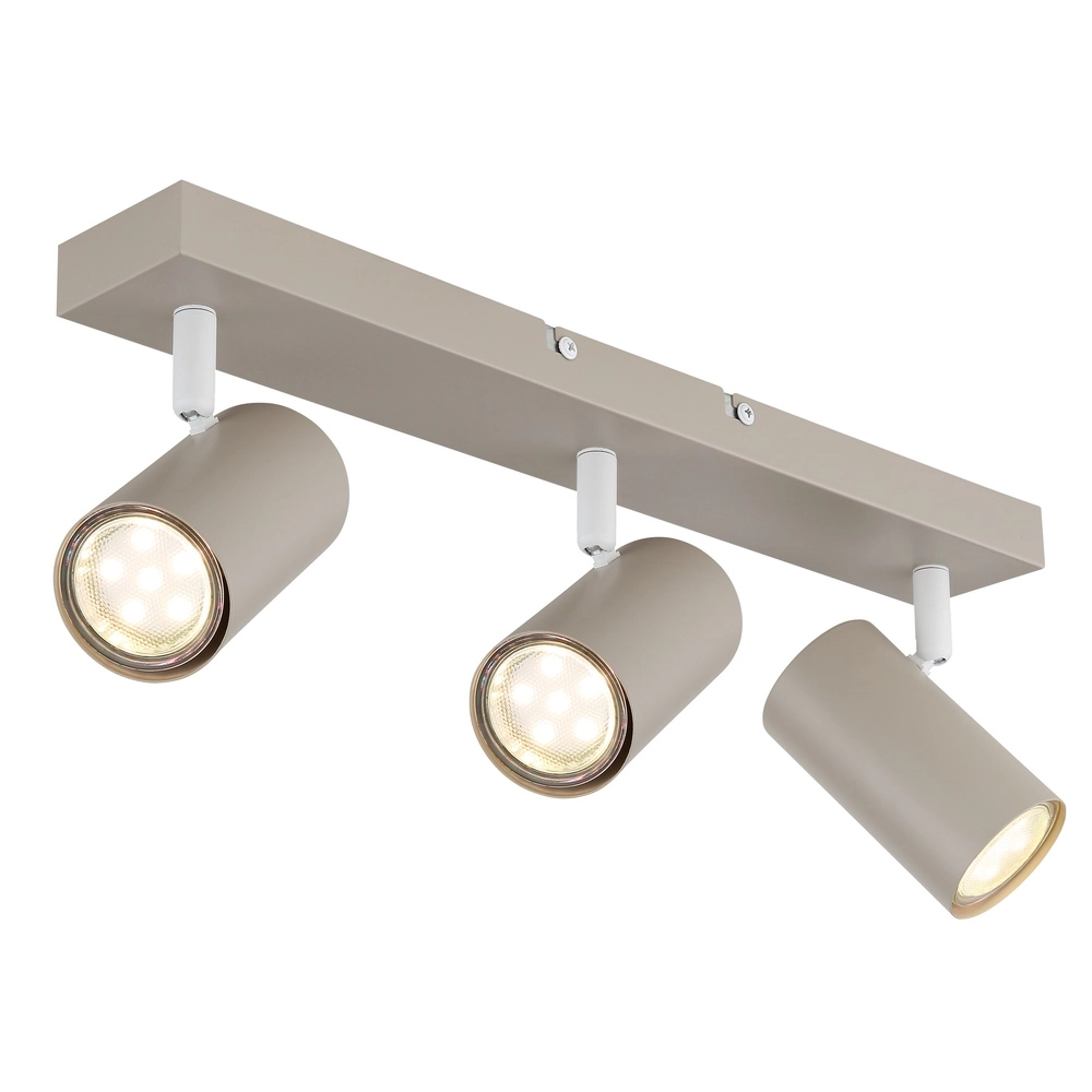 Spot de plafond 3 lumières Robby brun sable