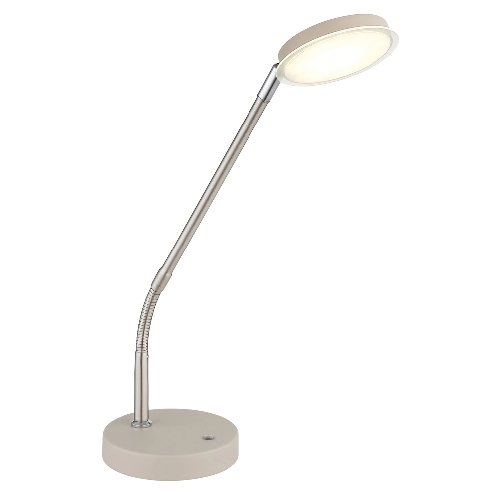 Lampe de bureau Silvio brun sable