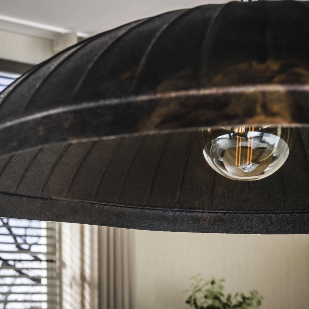 Lampe de bureau industrielle Guard Ø 90cm - brun fumé Lyora 8716803511514