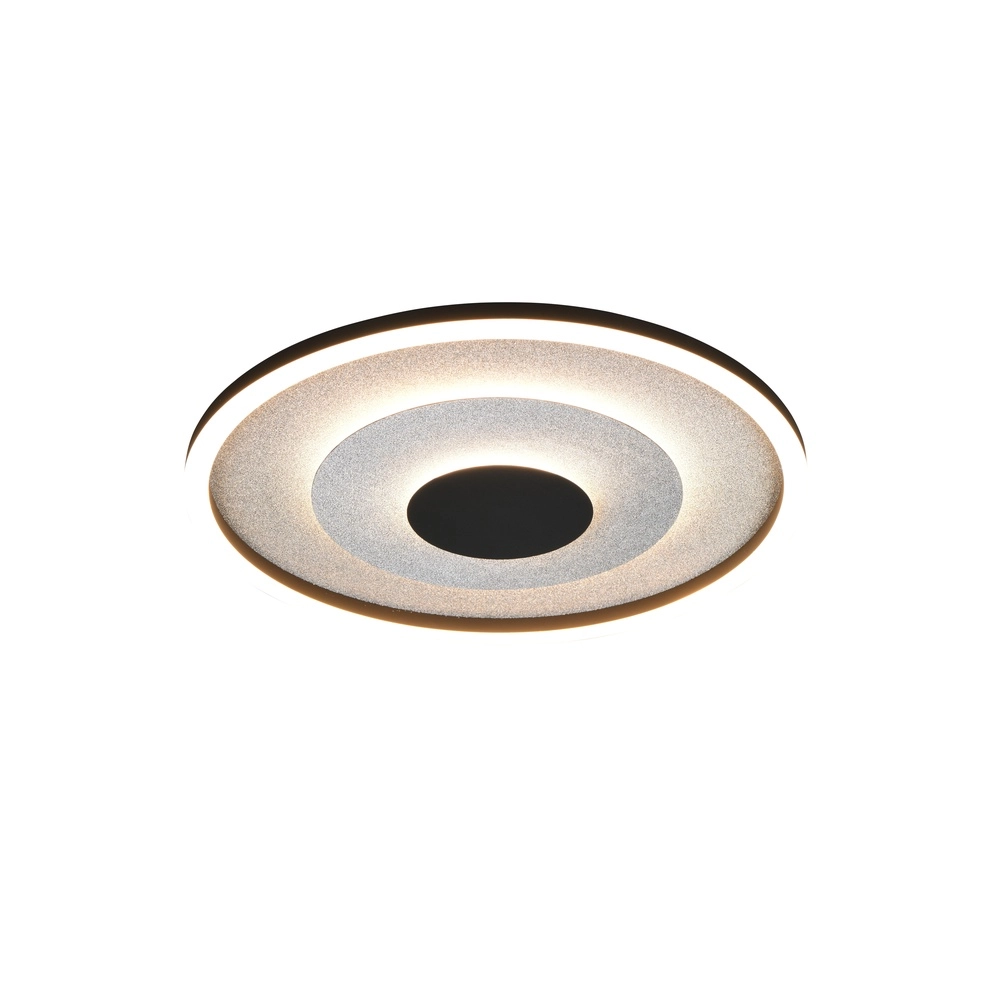 Lampe de plafond Yomo Rond noir Trio 4017807704457