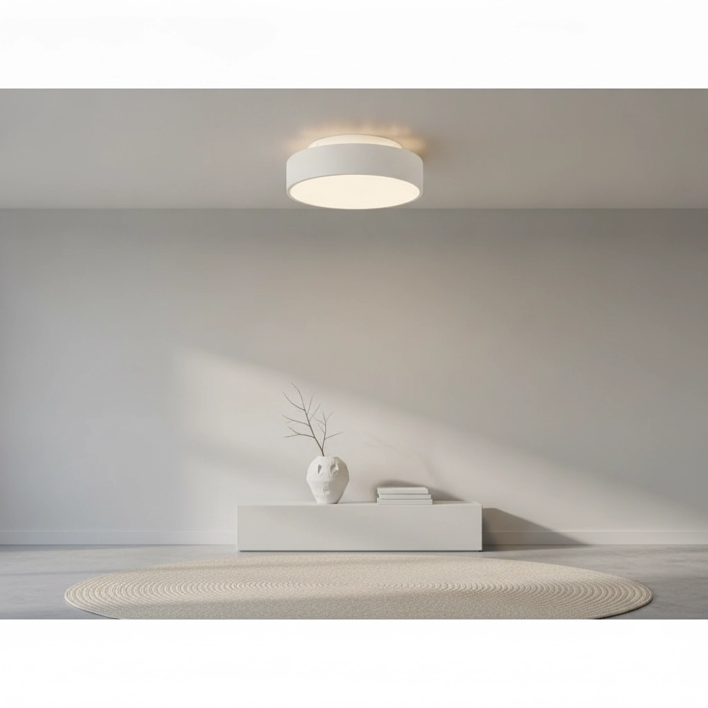 Plafonnier Chicago Ø 25cm blanc