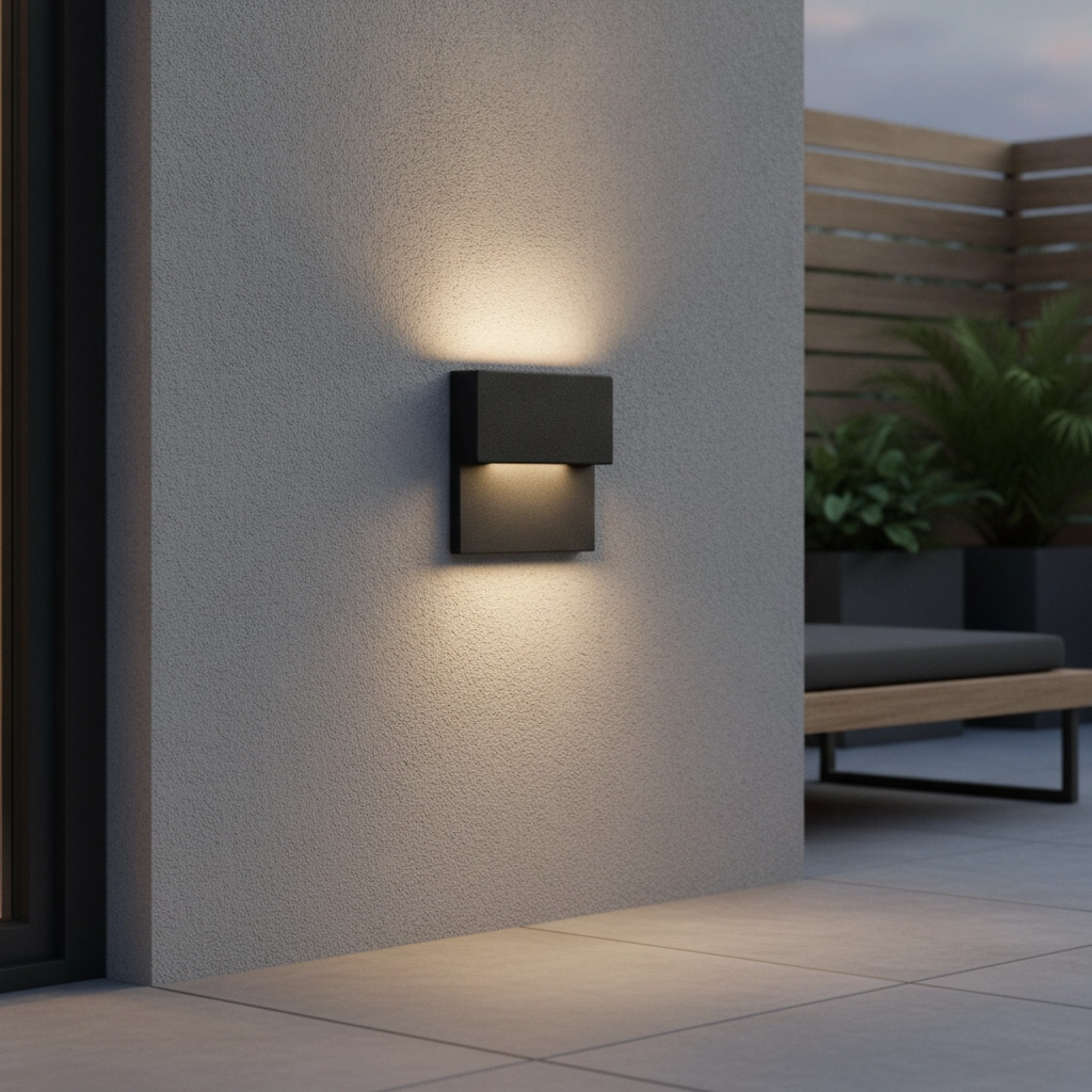 Lampe murale encastrée Dan 2700K noir