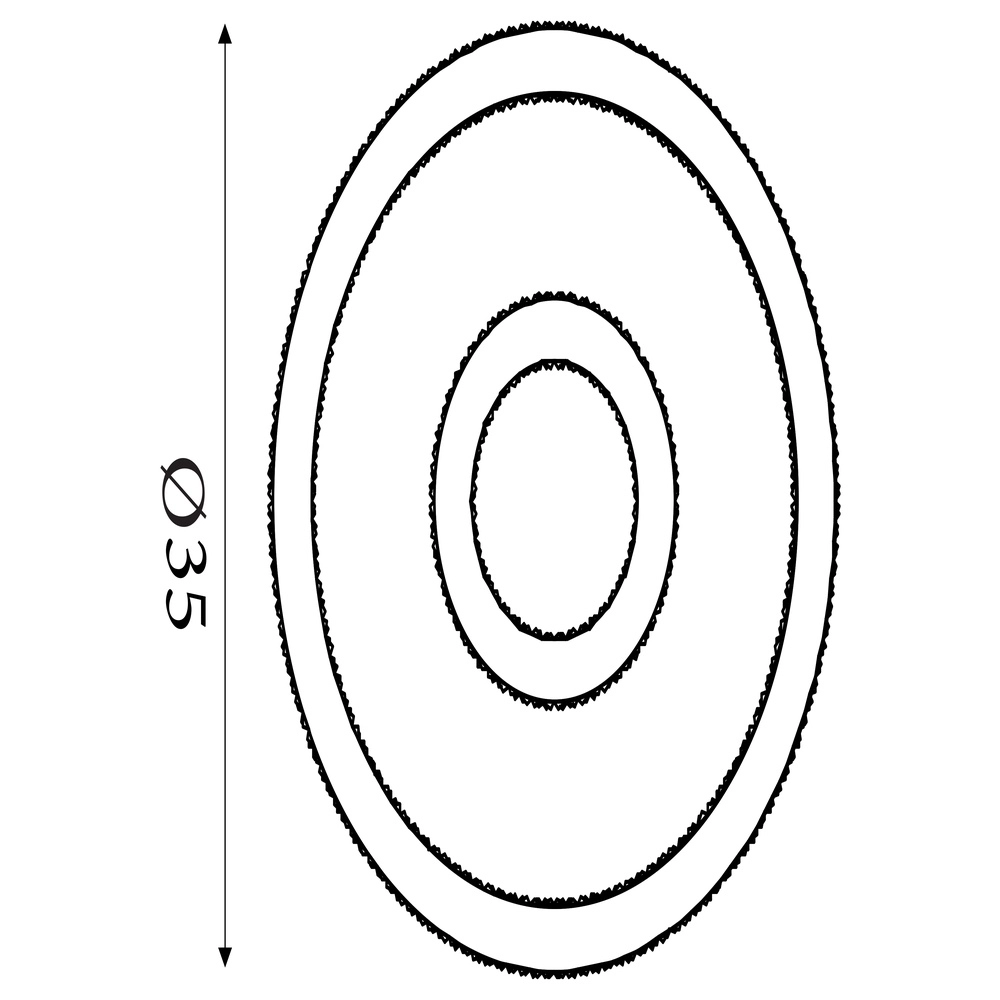Plafonnier Roundel noir Searchlight 5053423299556