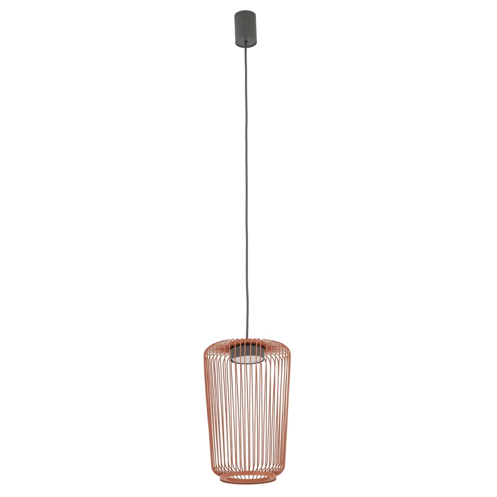 Lampe cage Kenai terre cuite Ø 20 cm Lyora 5903139122238