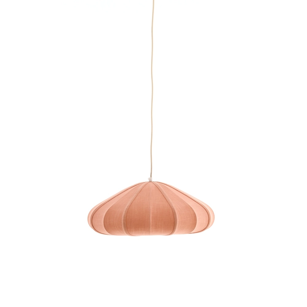 Lampe pendante en tissu Cesano Ø 50cm - rose clair