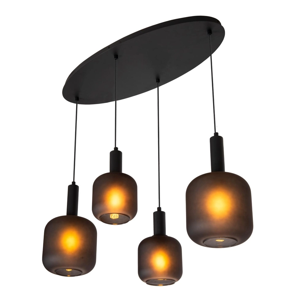 Lampe pendante noire Eloise 4 lumières Lucide 5411212452474