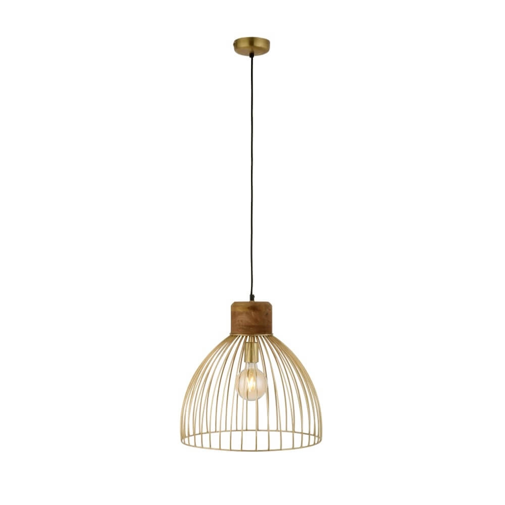 Lampe suspendue Alami laiton marron Just Light 4043689976125
