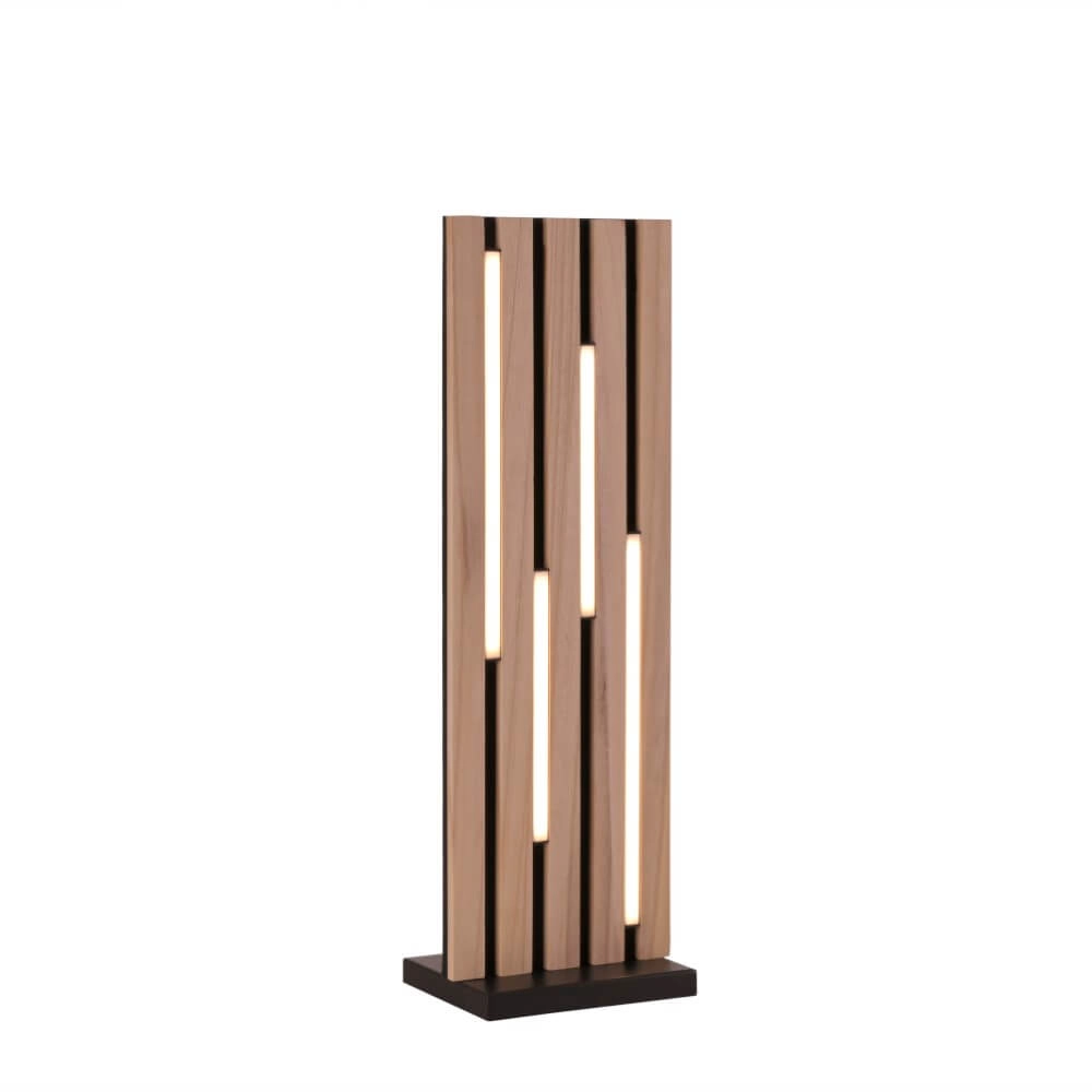 Lampe de table en bois Q-Akustik réglable Lampe de table en bois Q-Akustik réglable