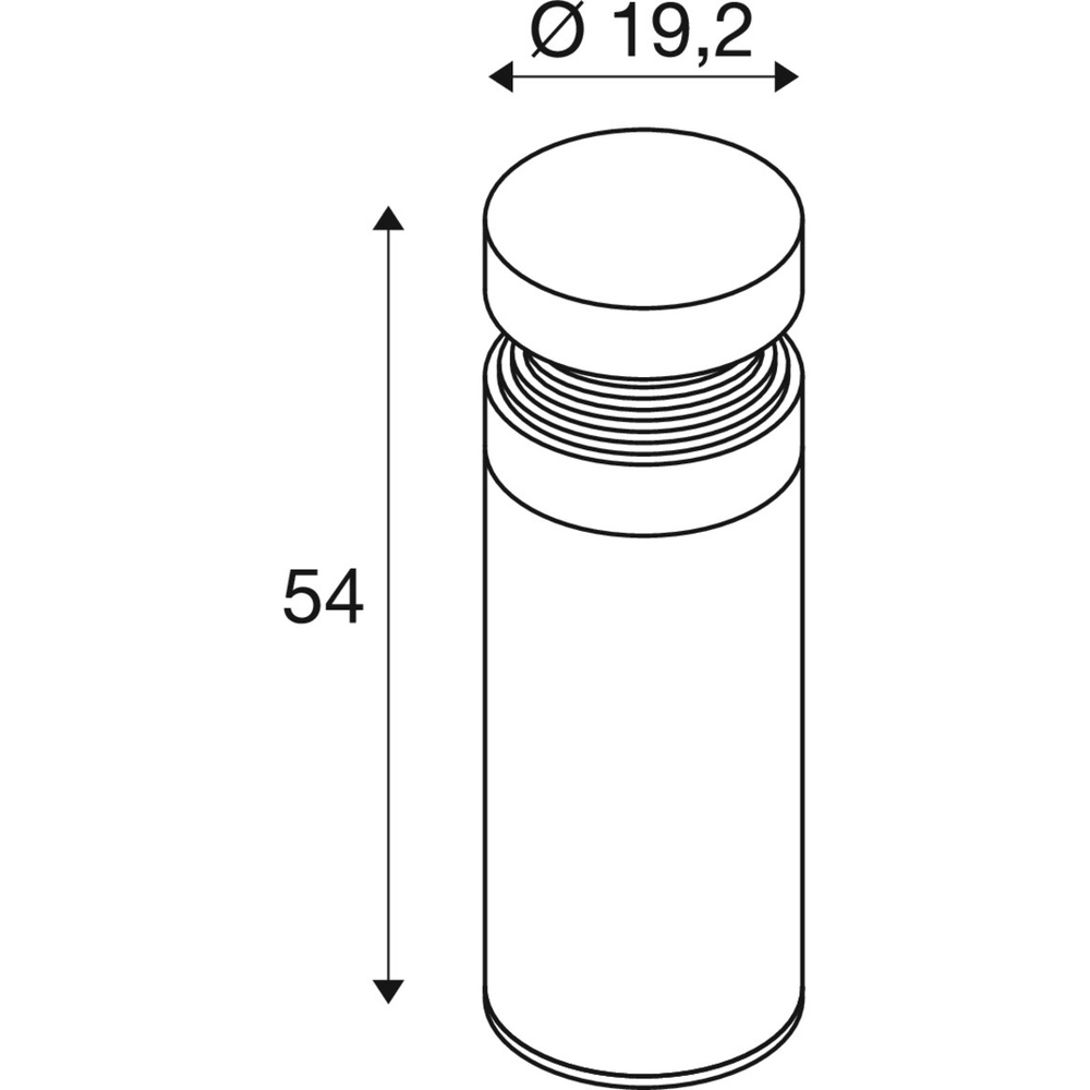 Éclairage de chemin élégant Concrete 54cm SLV 4024163302166