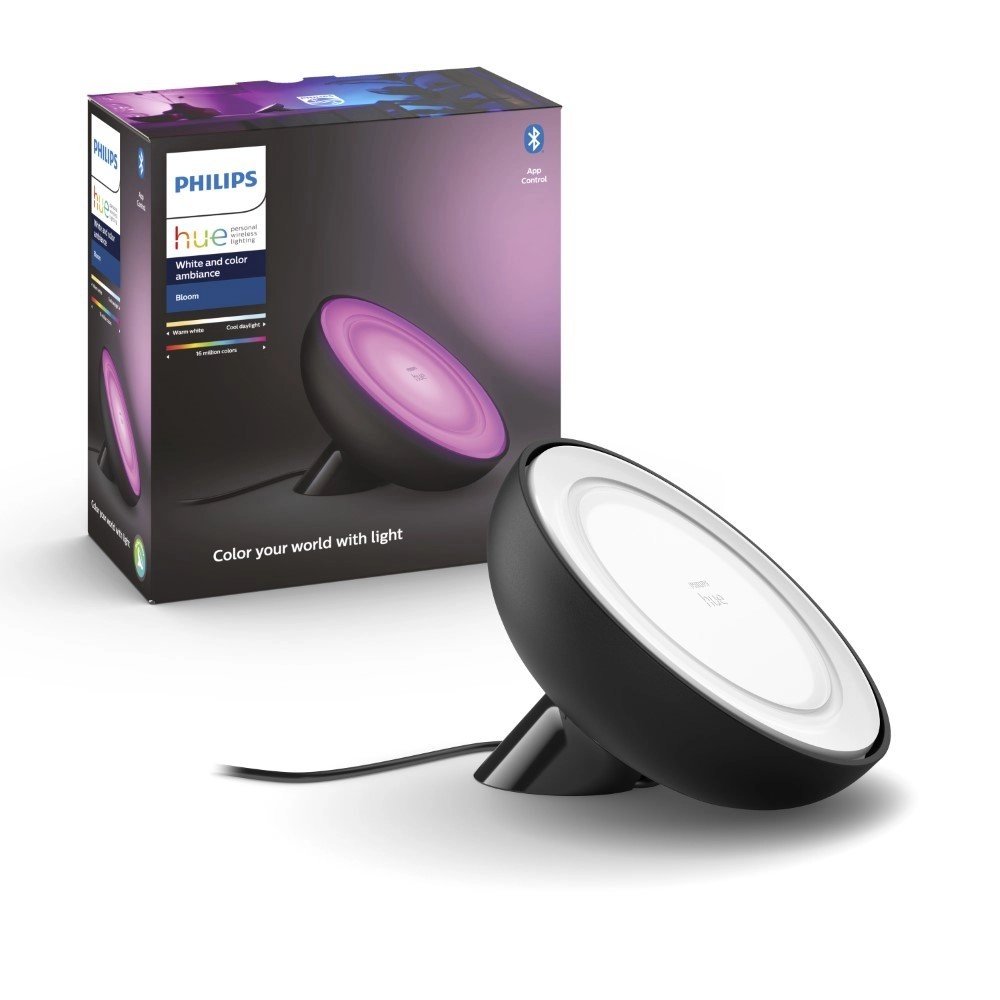 Luminaire noir Hue Bloom Philips 8718699771126