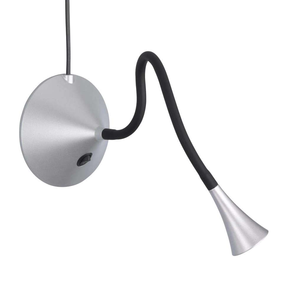 Lampe de table LED Viper Gris argent Trio 4017807292855