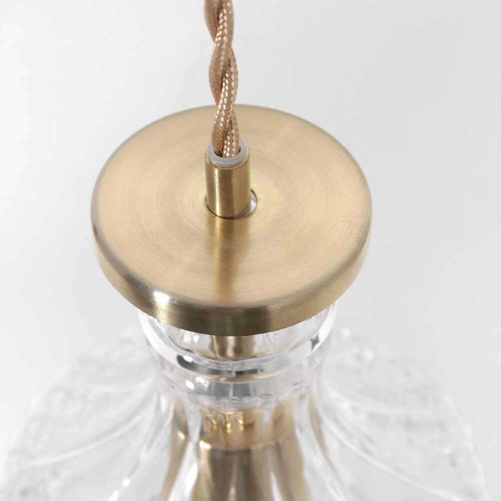 Lampe suspendue classique Grazioglass Ø 12,5 cm Steinhauer 8712746166330
